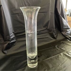 Avon Clear Tribute Glass Vase